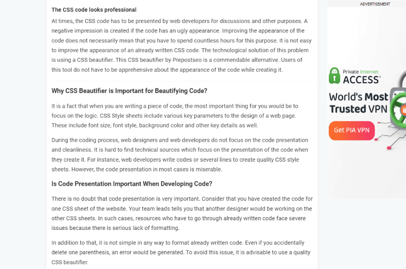 Código CSS