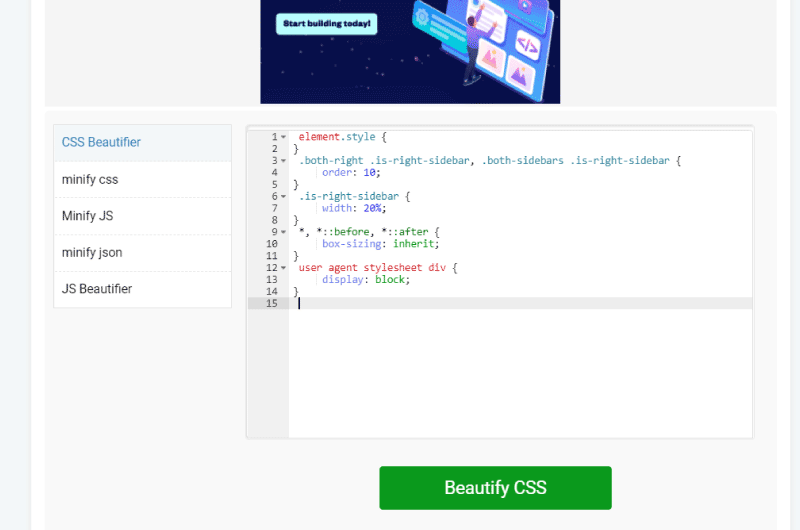 Código CSS