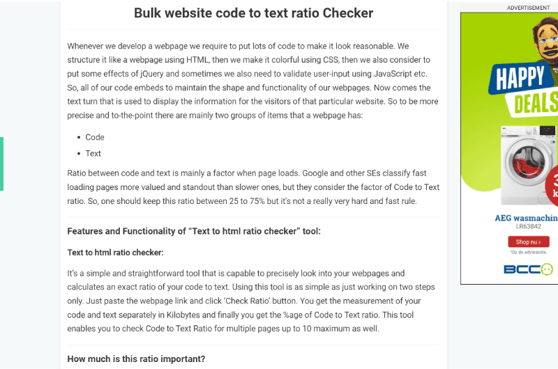 Ratio Code and Text