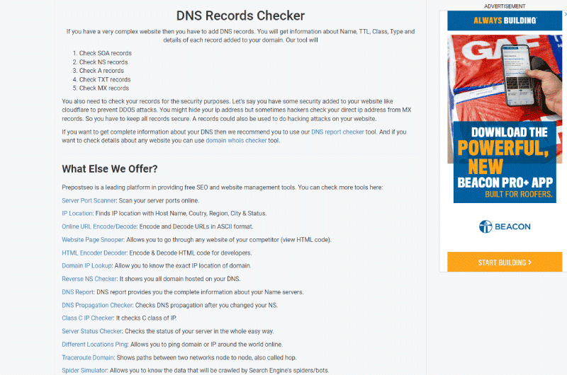 Comprobar DNS 