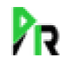 Logo AR vert et noir stylisé minimaliste