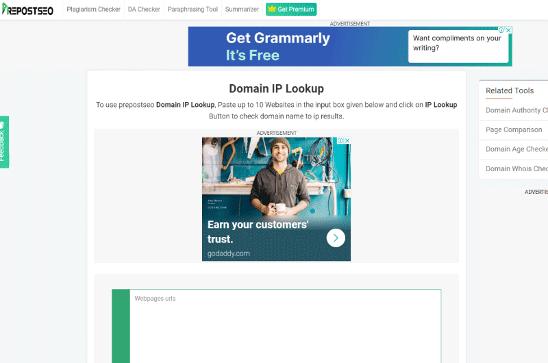 IP of a Domain 