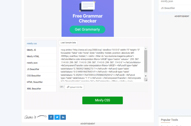 CSS Minification