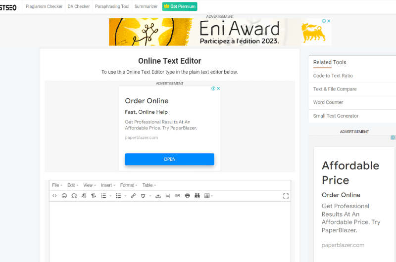 Editor de Texto Online