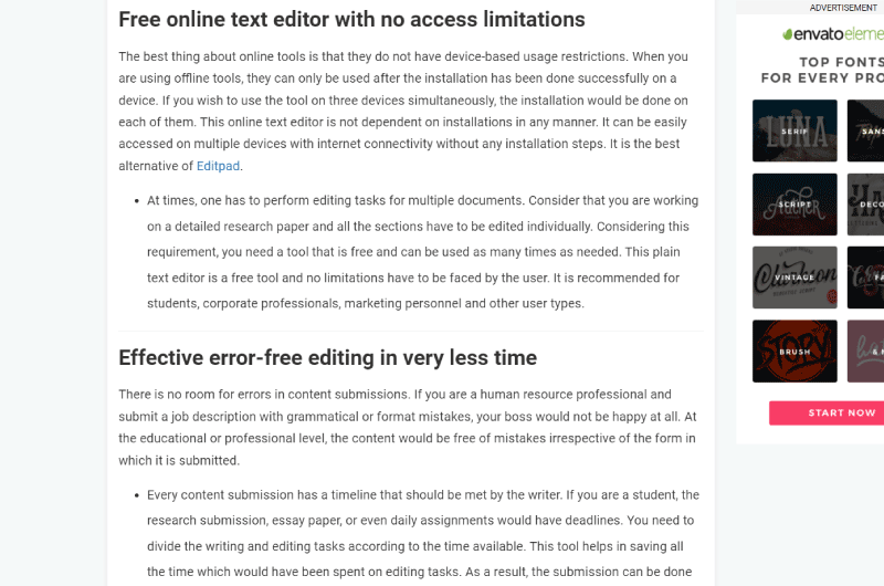 Editor de Texto Online