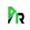 Logo AR stylisé vert et noir avec flèche dynamique