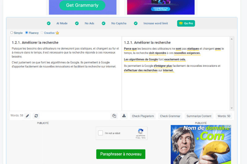 Parafrasear en línea