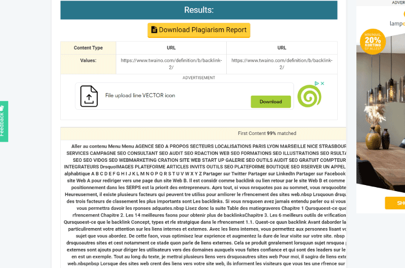 Plagiarism Comparator