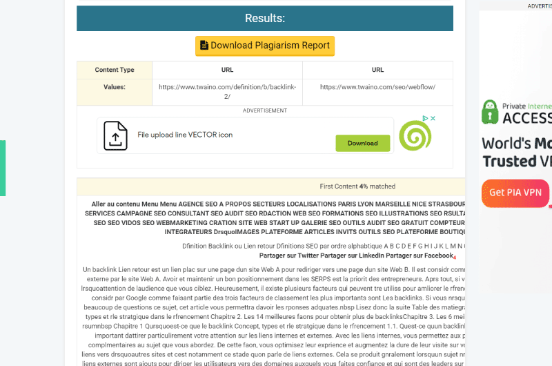 Plagiarism Comparator