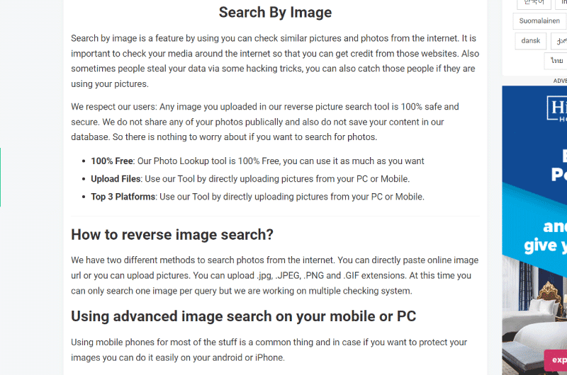 Reverse Image Search