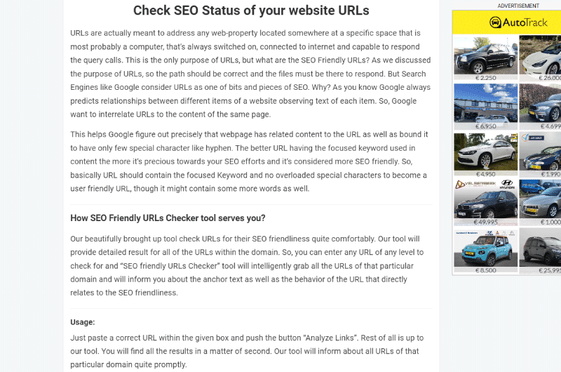 URLs otimizados para SEO 