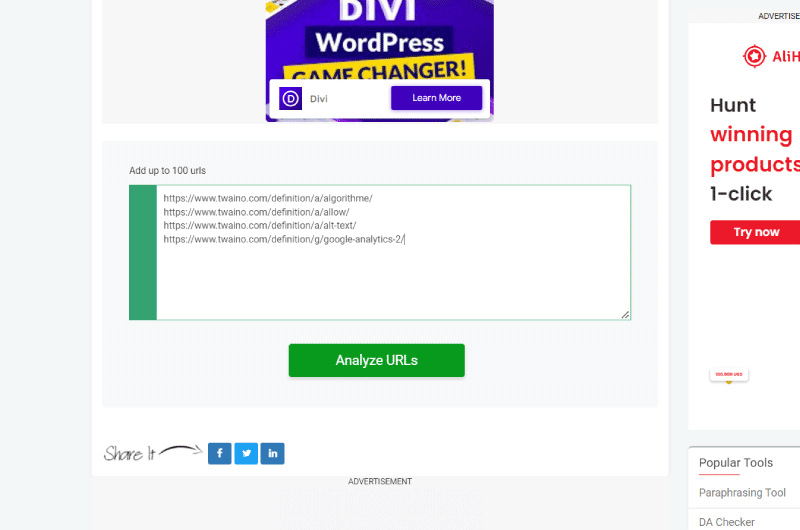 URLs otimizados para SEO 