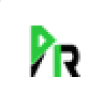Logo Prepostseo avec lettres P et R stylisées vert et noir