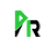 Logo vert et noir stylisé avec initiales et design moderne