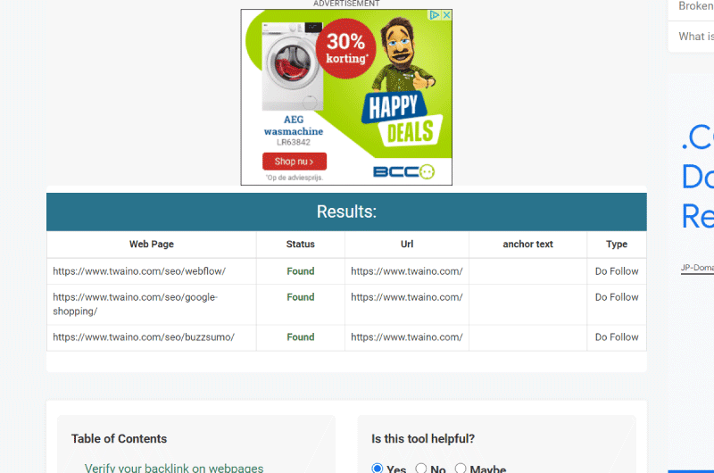 Check your Backlinks