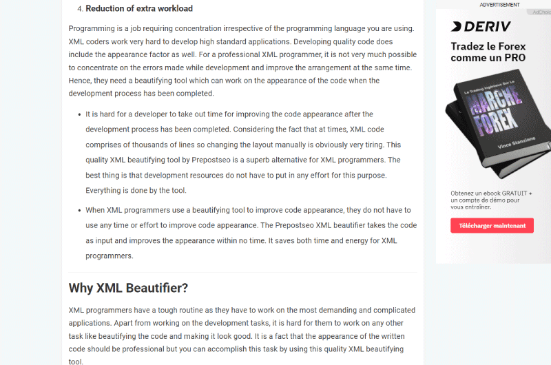 XML Optimization