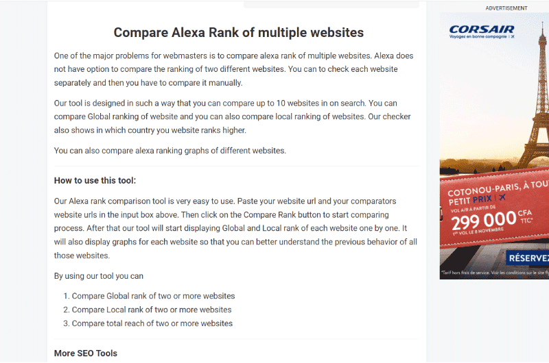 Alexa comparison