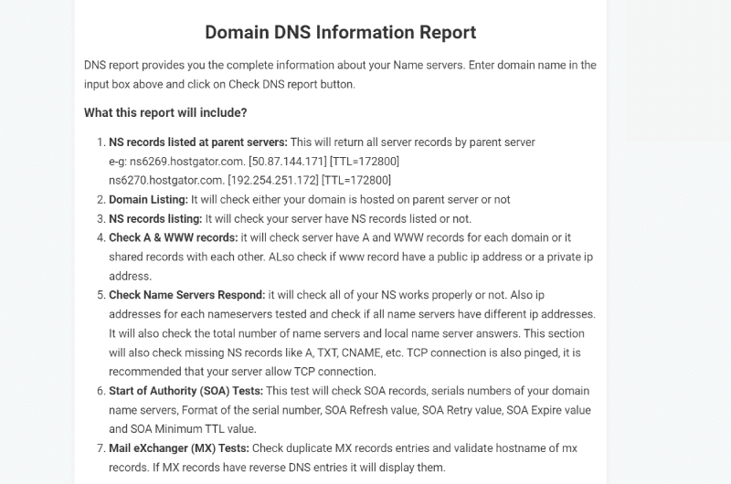 Informe de DNS