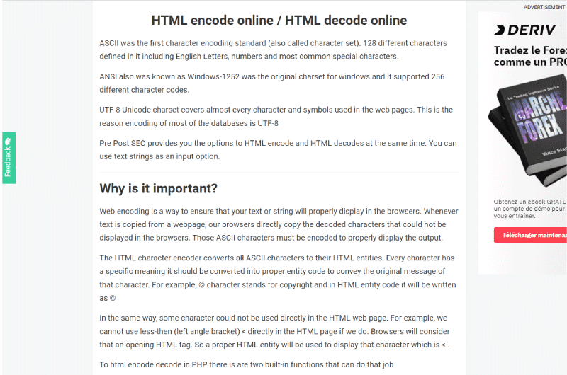 Codificador e Decodificador HTML