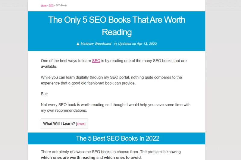 Blog | Matthew Woodward