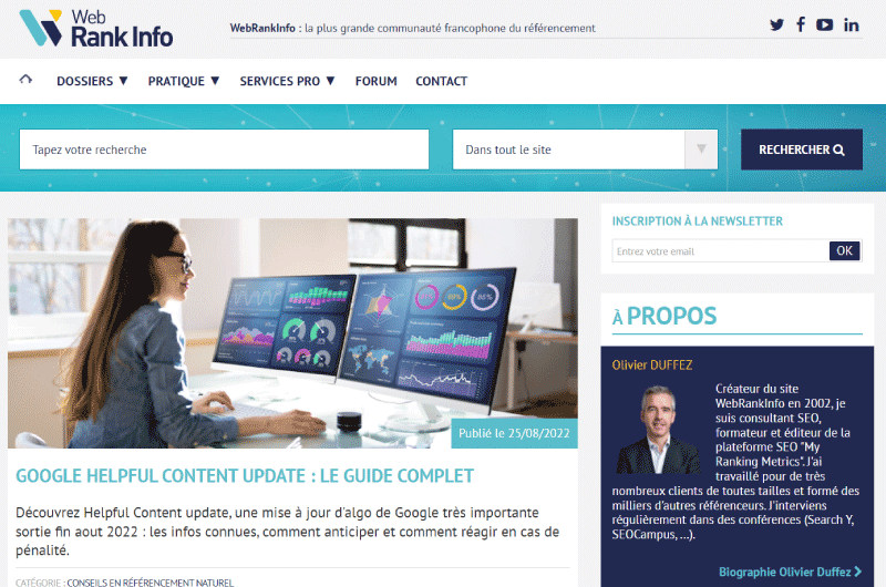 BLOG SEO | WebRank Info