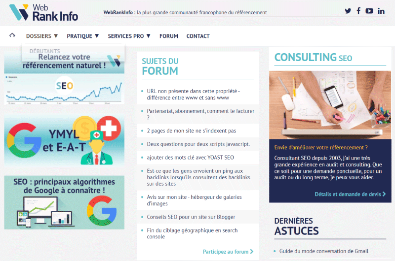 BLOG SEO | WebRank Info