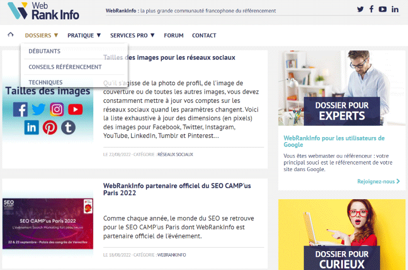 BLOG SEO | WebRank Info