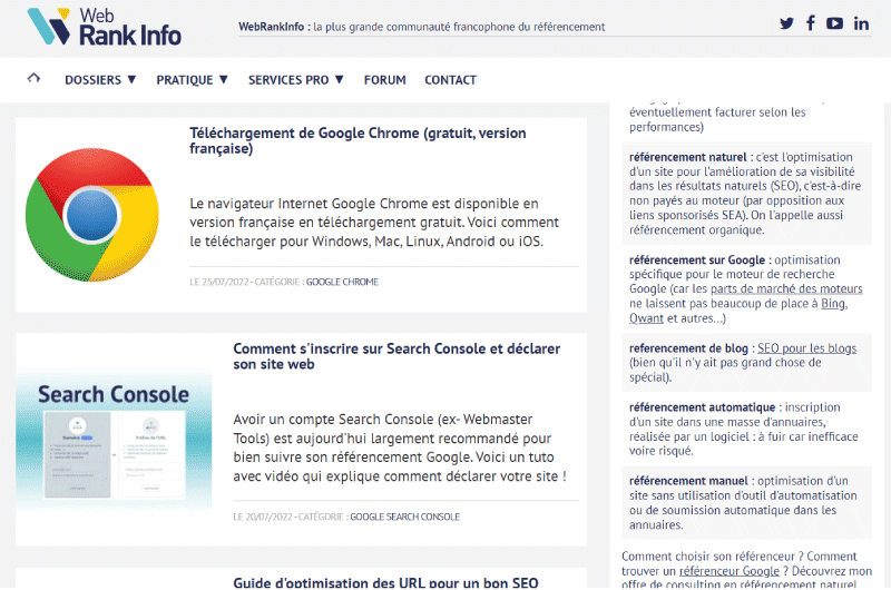 BLOG SEO | WebRank Info