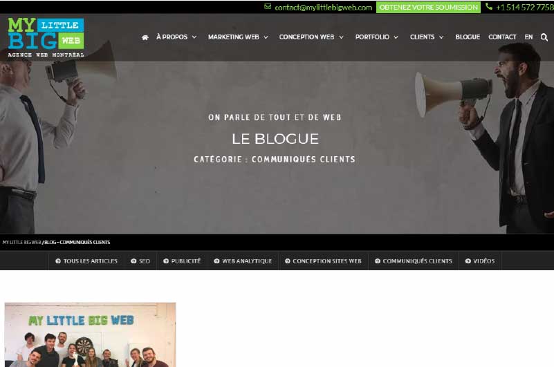 Blog | Agence Web à Montréal