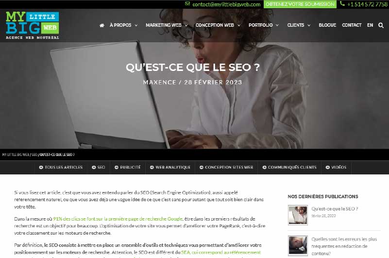 Blog | Agence Web à Montréal