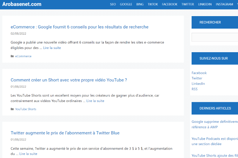 Blog | Arobasenet