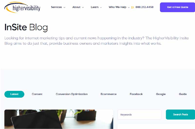 Blog | Higher visibility