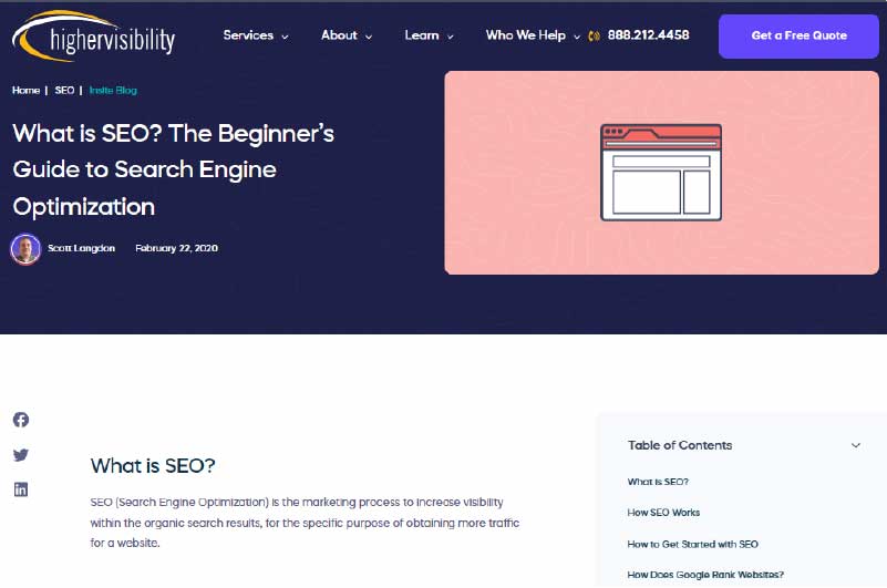 Blog | Higher visibility
