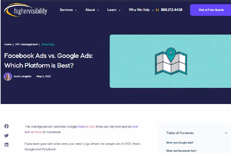 Blog | Higher visibility