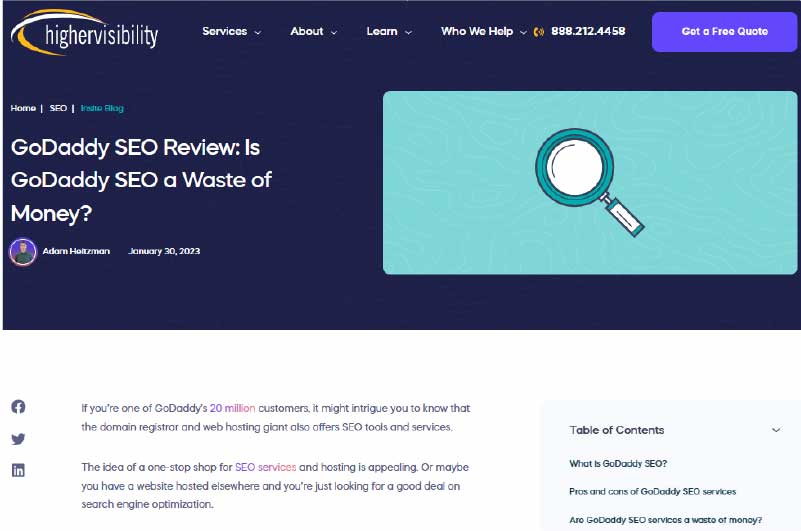 Blog | Higher visibility