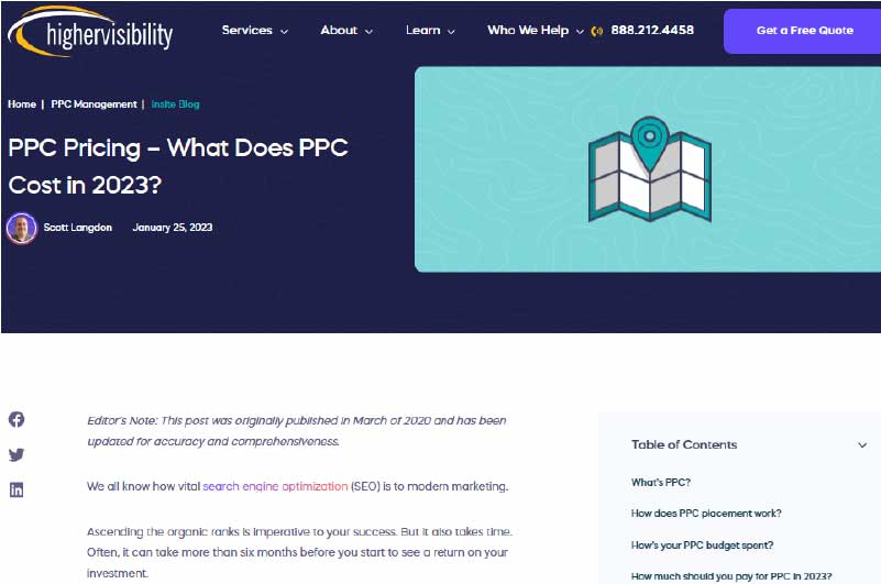 Blog | Higher visibility