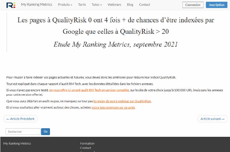 Blog | My Ranking Metrics