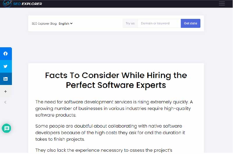 Blog | SEO Explorer
