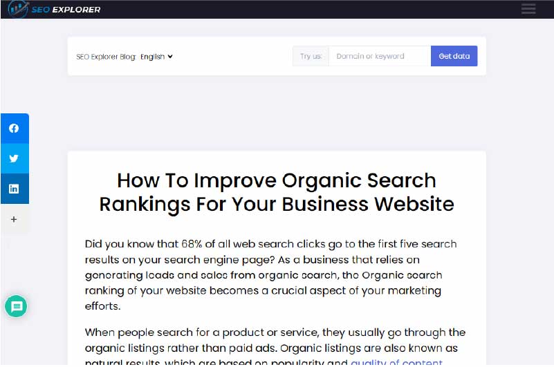 Blog | SEO Explorer