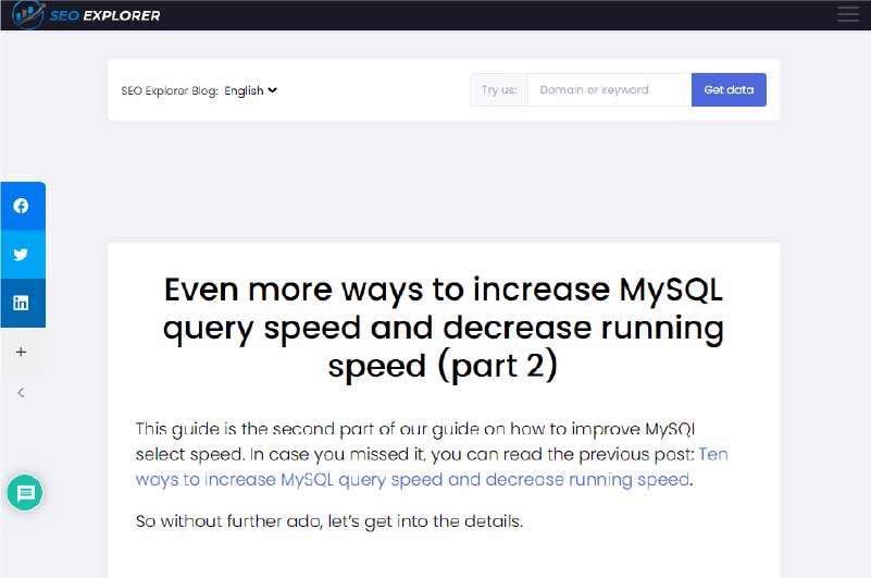 Blog | SEO Explorer