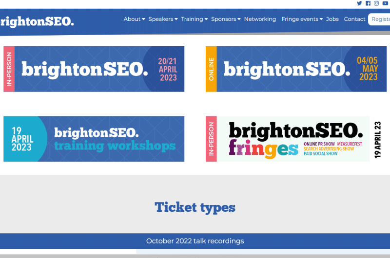 Evento | Brighton SEO