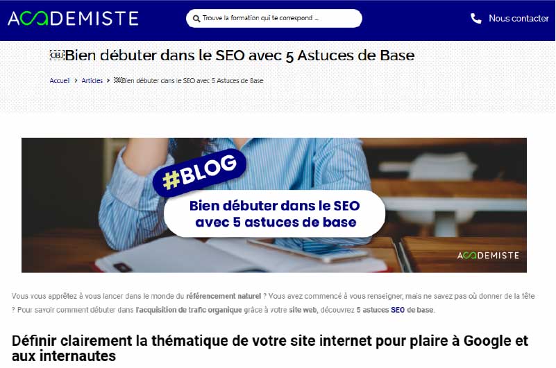 Blog | Academiste