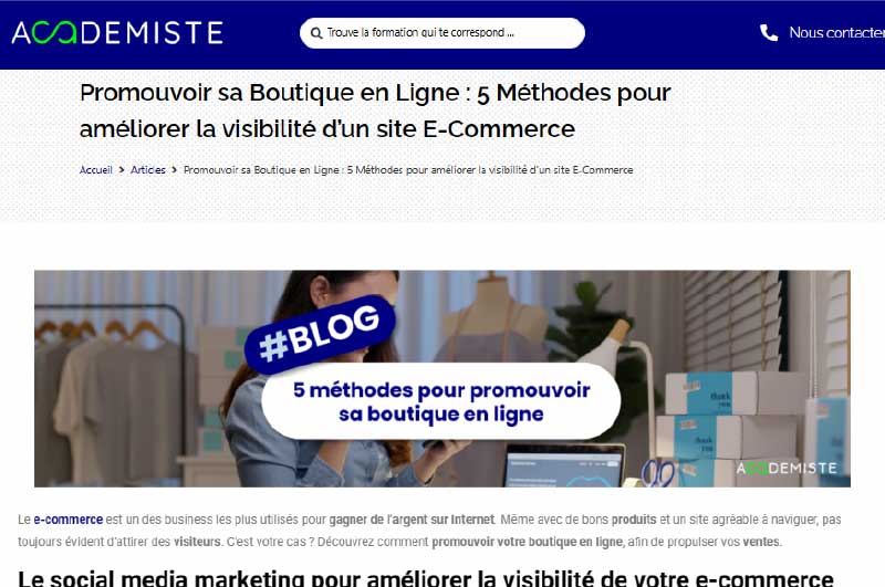 Blog | Academiste
