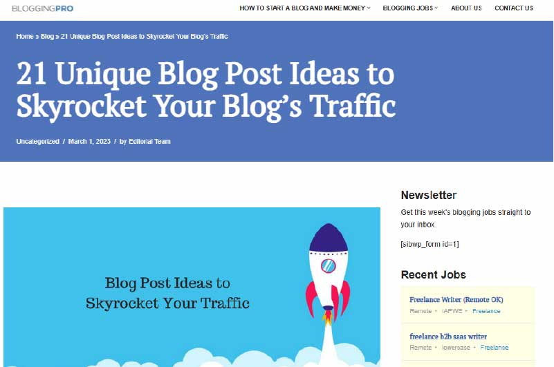 Blog | Blogging Pro