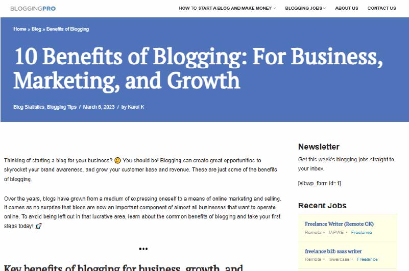 Blog | Blogging Pro