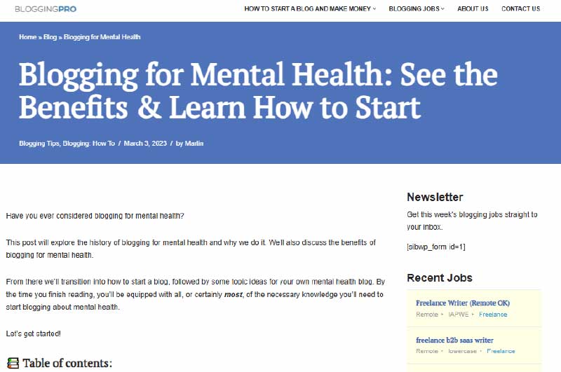 Blog | Blogging Pro