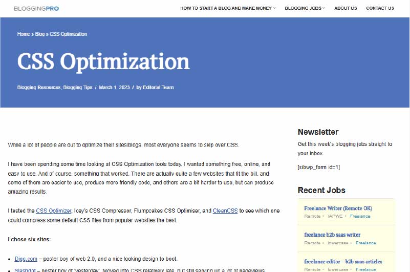 Blog | Blogging Pro