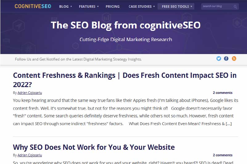 BLOG | Cognitive SEO