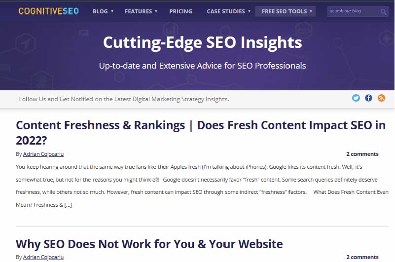 BLOG | Cognitive SEO