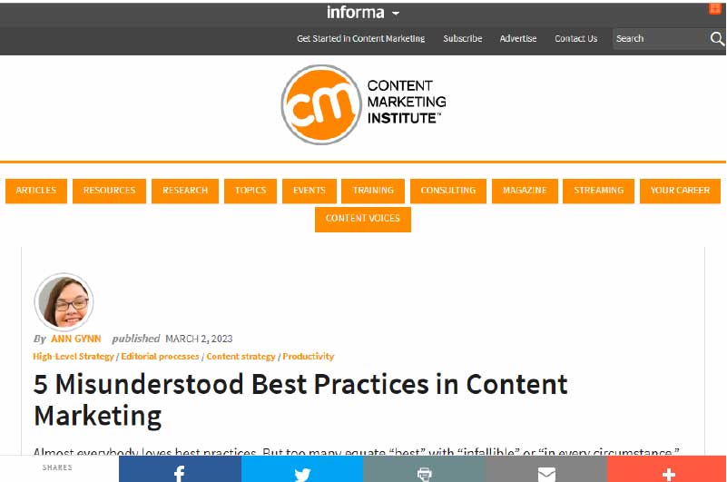 Blog | Content Marketing Institute